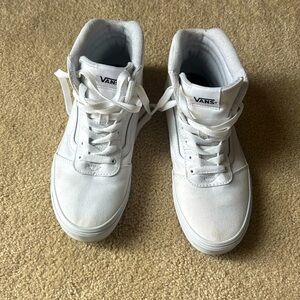 Vans White Skate Sneakers Youth 5Y